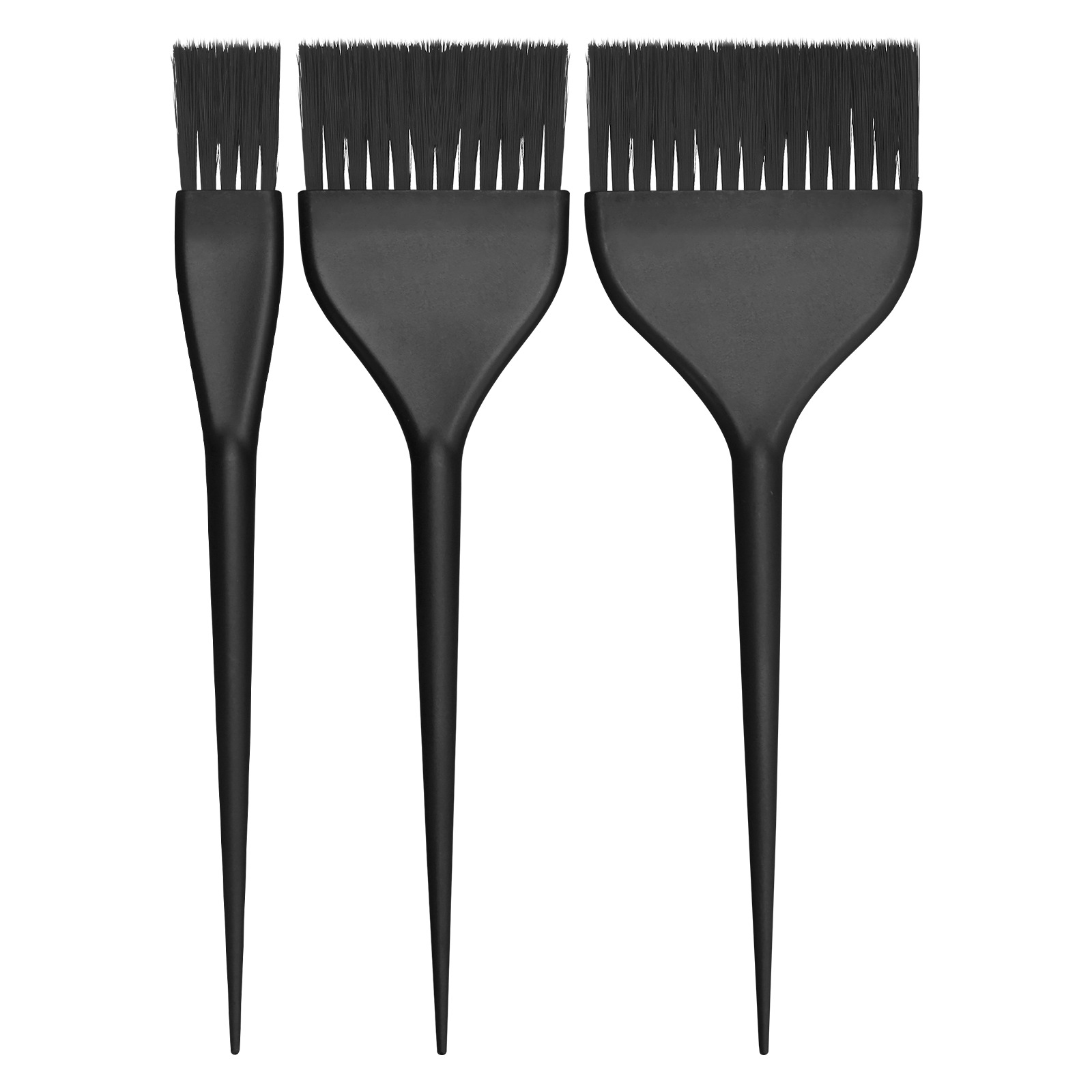 Cristal transparente teñido conjunto de cepillo de cabello perlado colorido pelo blando cepillo de cola de punta teñido crema de tintura agitación de aceite tazón de cocción