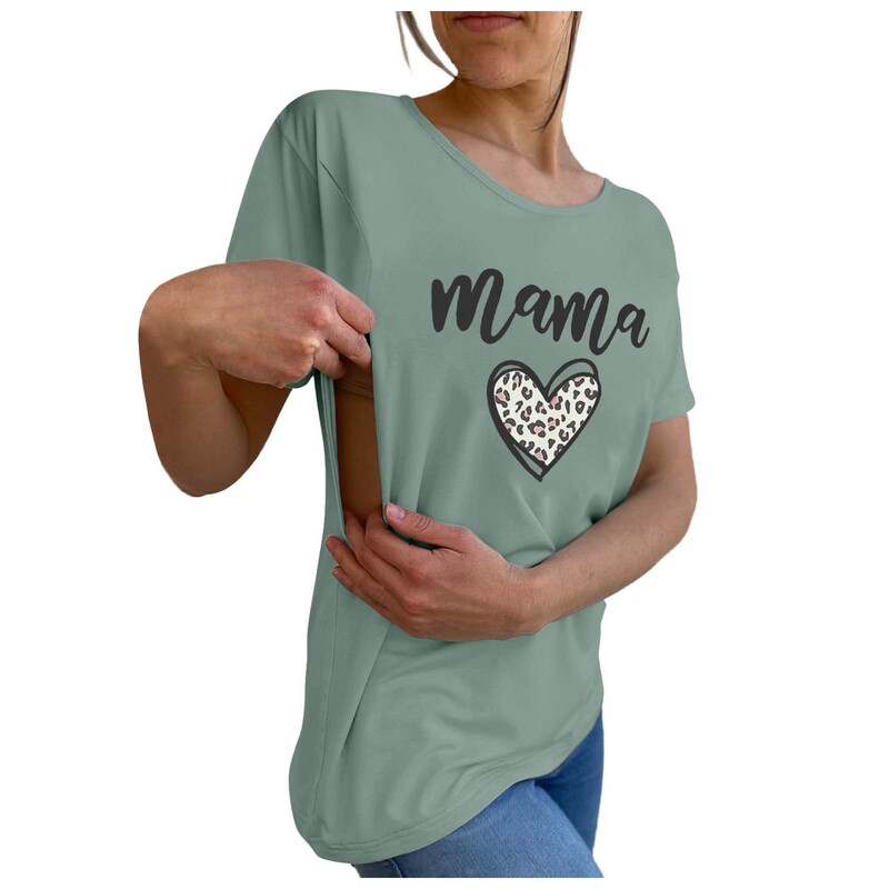 アマゾン欧米の対外貿易tシャツ女性半袖妊婦シャツ授乳服スポット卸売り|undefined