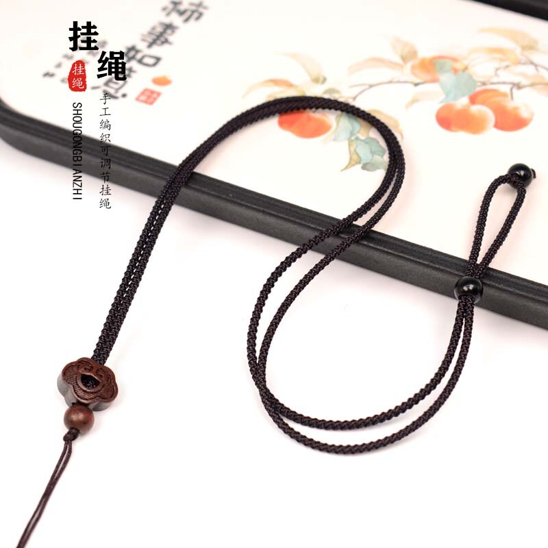 DIY Handmade Woven Sandalwood 2mm Pendant Cord Jade Pendant Neck Hanging Jade Gold Jade Pendant Cord Wholesale for Men and Women DIY Handmade Woven Sandalwood 2mm Pendant Cord Jade Pendant Neck Hanging Jade Gold Jade Pendant Cord Wholesale for Men and Women