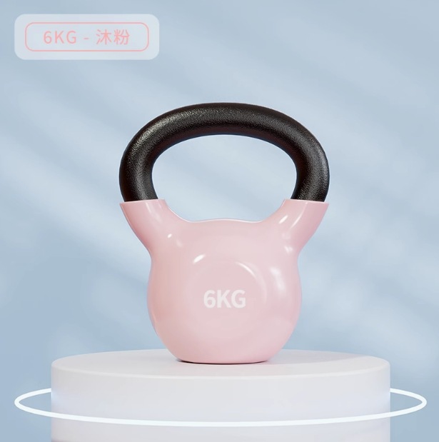 Pot de hierro fundido sólido profesional damas de acondicionamiento físico doméstico pequeño volumen de 6 kg de inmersión de plástico pot de moldeo de tipo duro