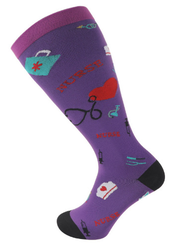 Amazon Comercio exterior caliente extra grande calcetines de compresión más tamaño grasa Calcetines de becerro en stock al por mayor