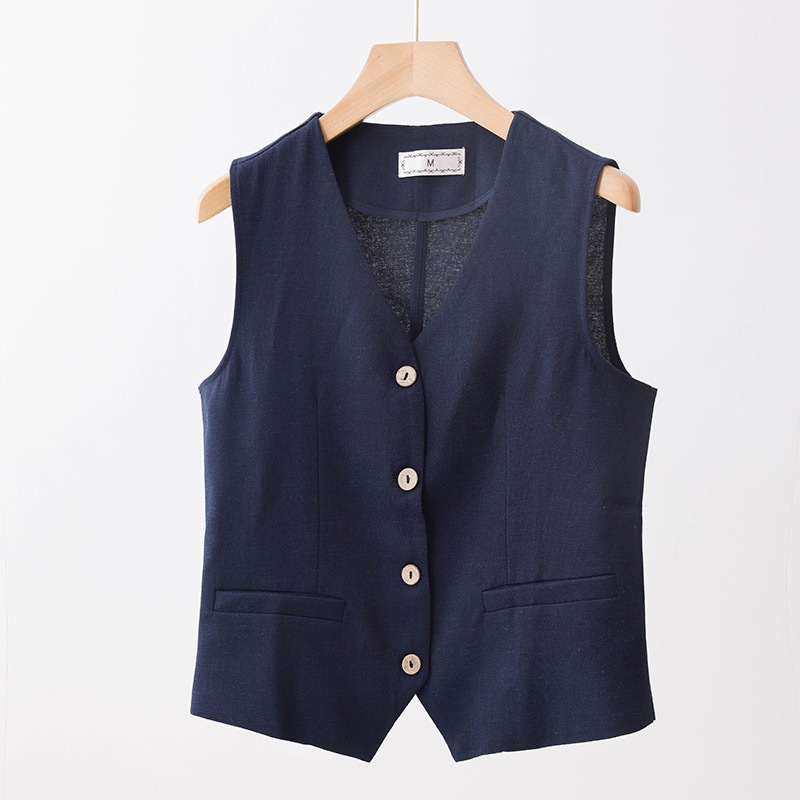 네이비 블루 조끼