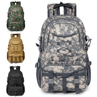 Outdoor Backpack Army Camouflage Hiking Tactical Bag Mountaineering Combination Backpack Multi-functional Tactical Bag Single Backpack Outdoor Travel