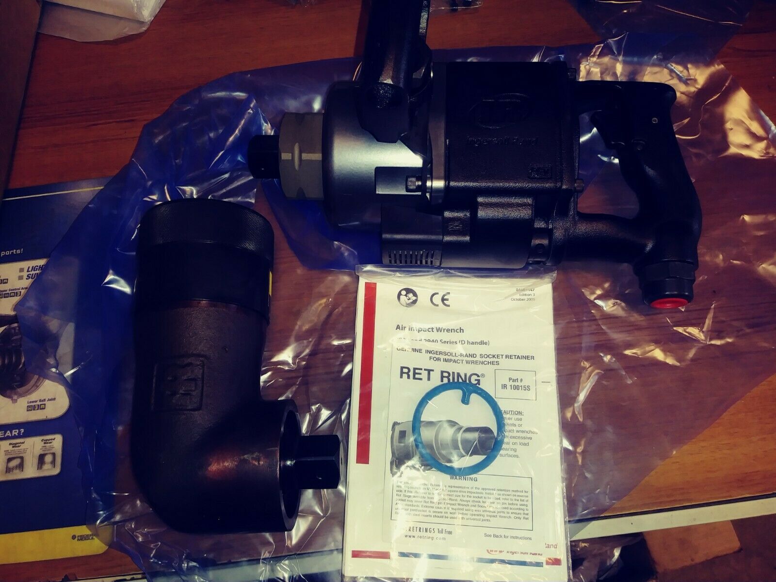 美国IR英格索兰2934B9气动扳手 1寸90度弯头风炮 1寸风动冲击扳手