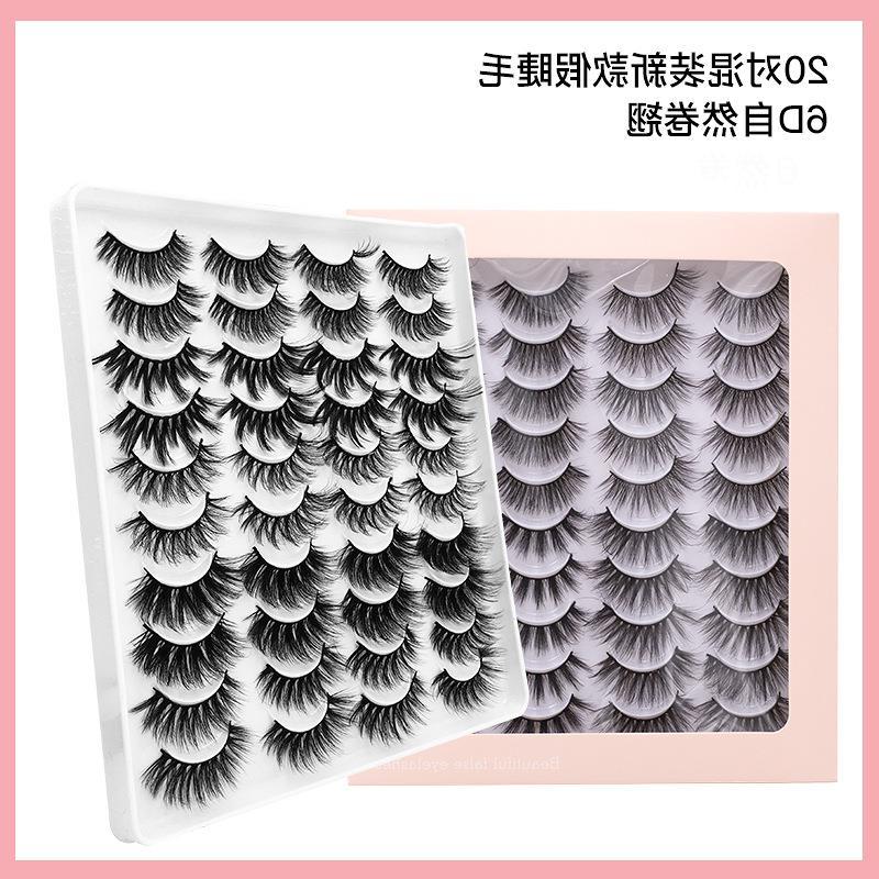 20 Pairs False Eyelashes Fluffy Thick Ha...