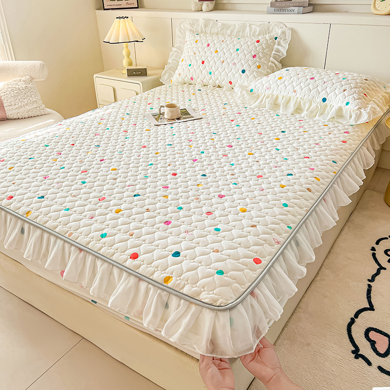 A類綿挟みベッド笠単品厚手ベッドカバー南通ホテル席夢思マットレス保護カバー全包滑り止めシーツ