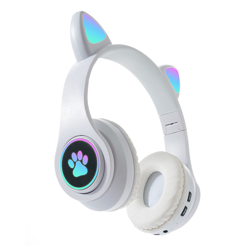 Transfronterizo nuevo B39B que emite luz orejas de gato lindo gato garra fresco auricular Bluetooth juego de auriculares lote