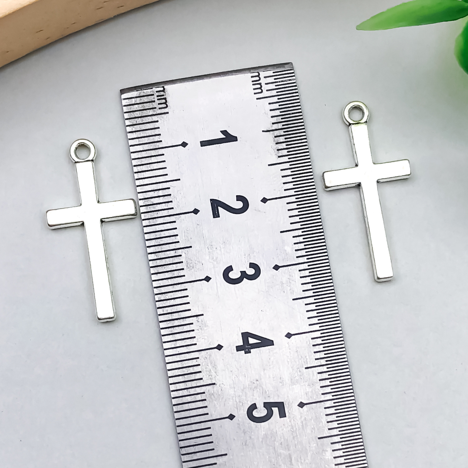 1 ancient silver cross 13x27mm-1.1g-7916