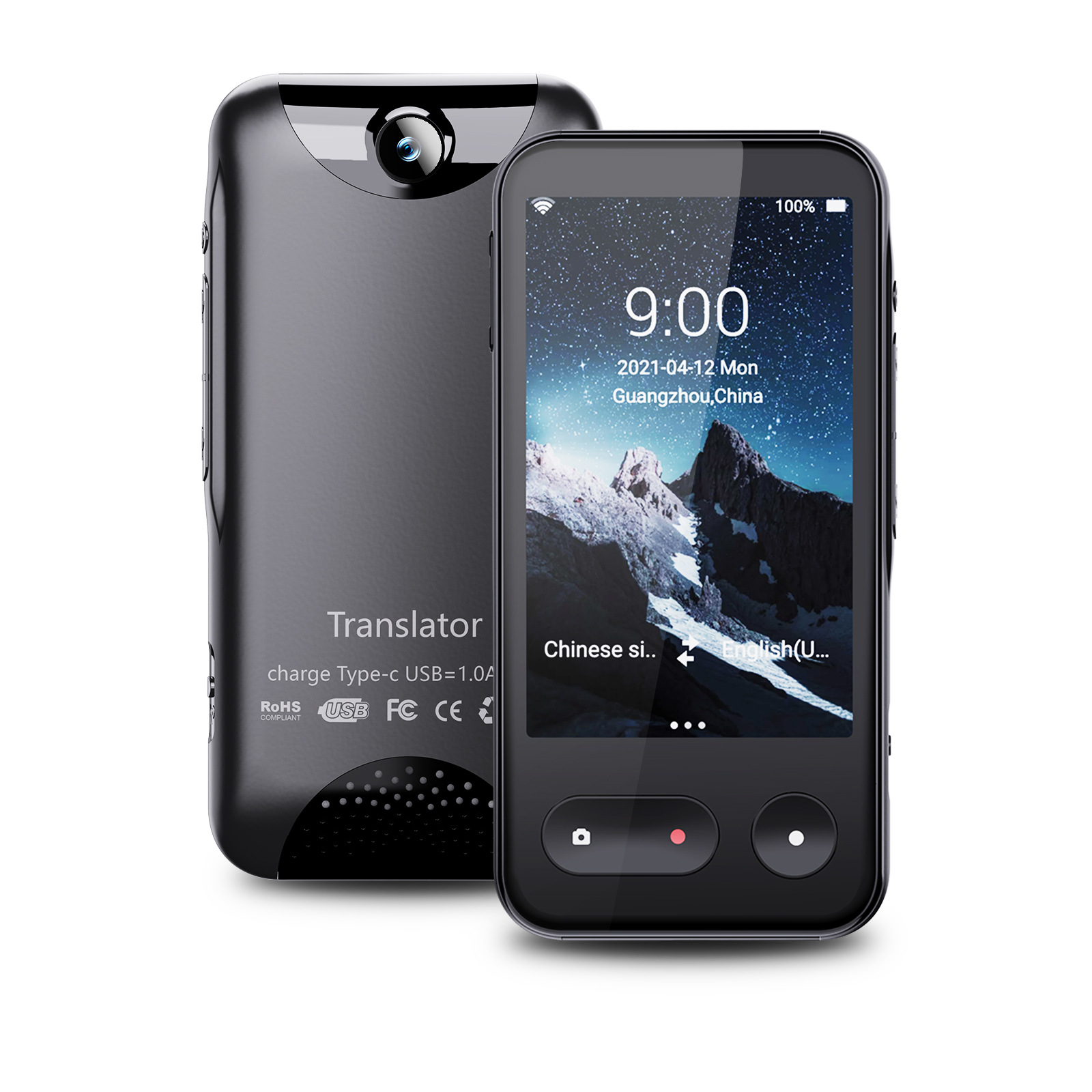 Máquina de traducción sin conexión Teléfono móvil Sim Dispositivo de cámara sin conexión Inteligente Multilingüe Interpretación simultánea Fuente de máquina de traducción