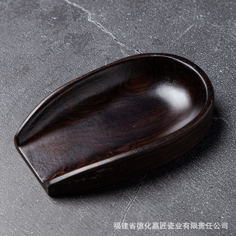 Nuevo norteamericano negro de nuez té tres piezas juego de té kung fu té accesorios de madera sólida té cucharas de té despertador de té
