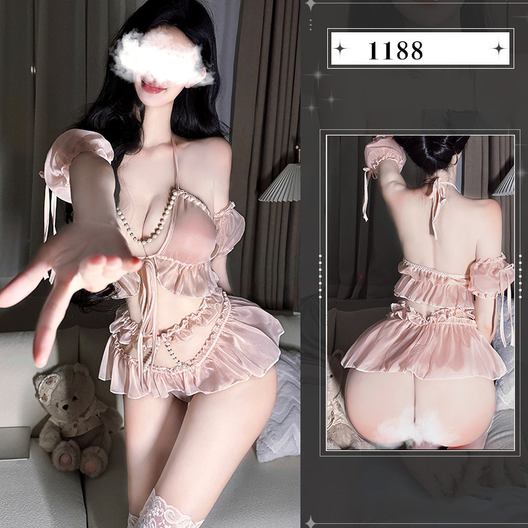 w1188 스킨 컬러 [브라+소매*2+팬츠]