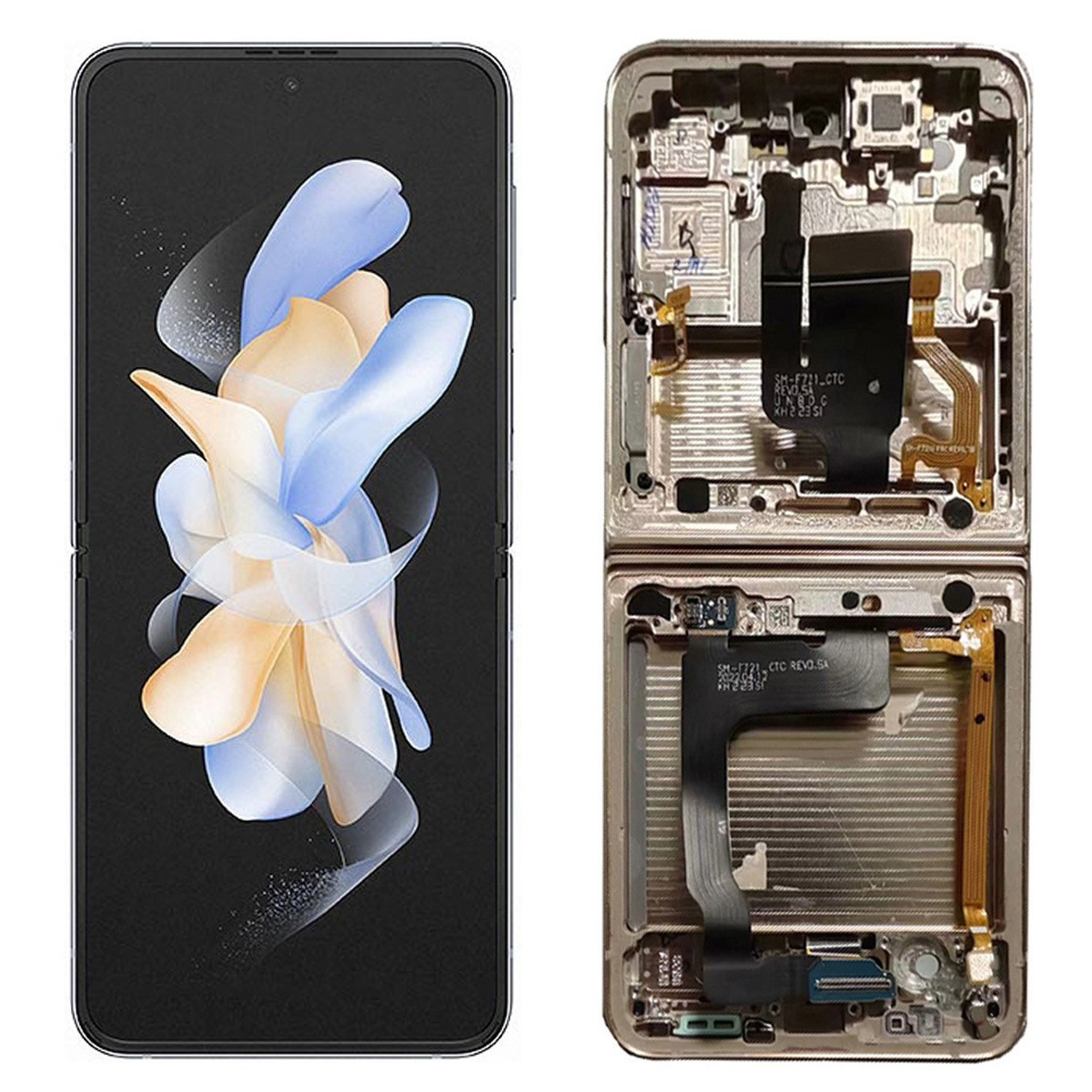 Aplicable a la pantalla de la serie Samsung Z FLIP, ensamblaje de pantalla LCD, ensamblaje de pantalla de teléfono móvil, pantalla plegable