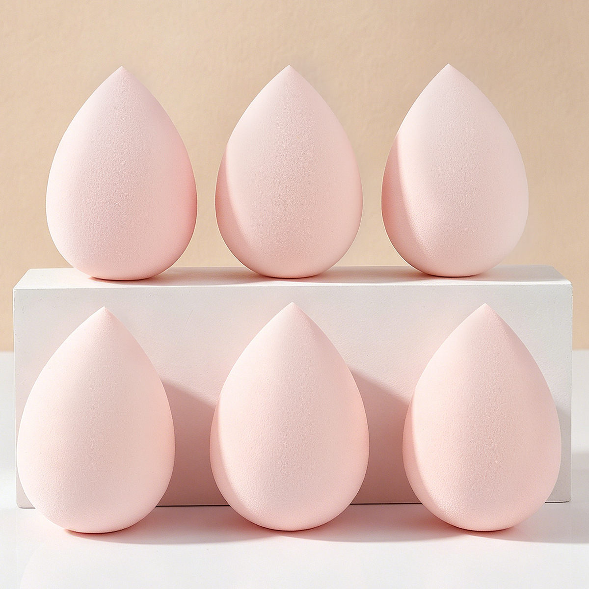 Factory Wholesale Large-Sized Water Drop-Shaped Makeup Sponge, Latex-Free, Dual-Use for Dry and Wet Application, Cushion Makeup Sponge, in Stock
