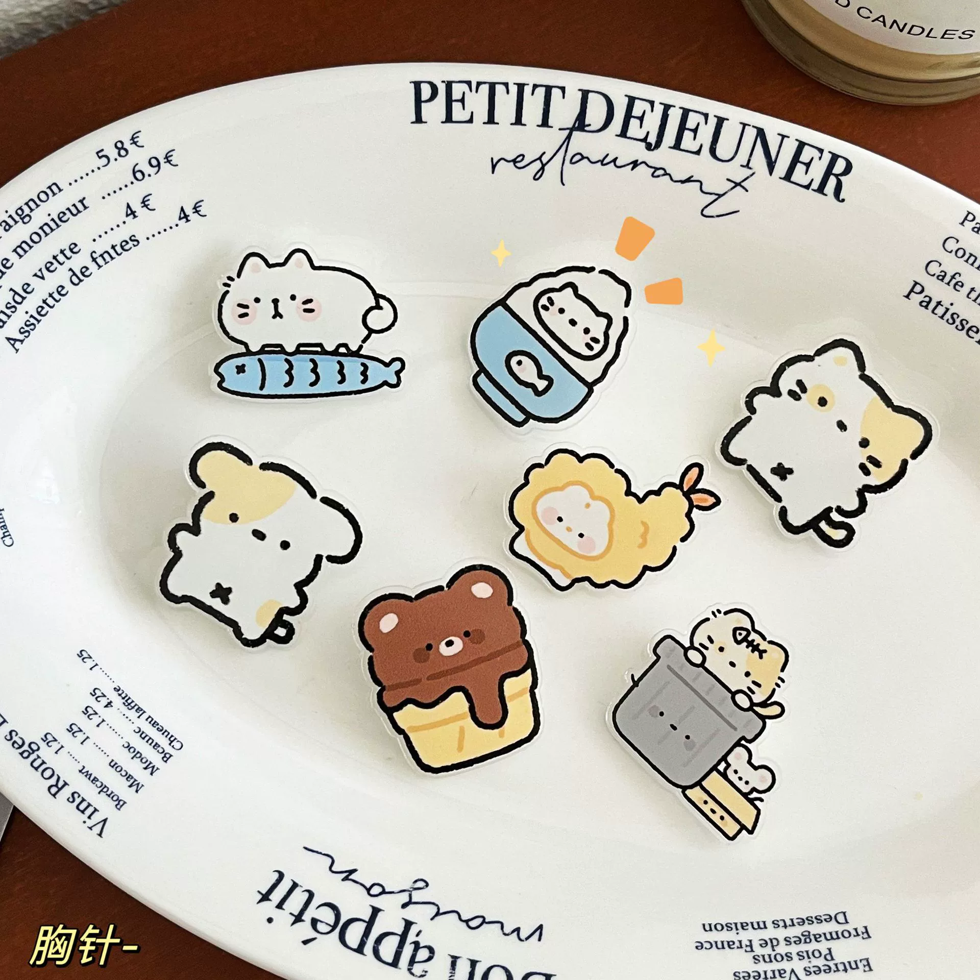 Брошь новый INS милый мультяшный булавка Акриловый значок оптом безделушки