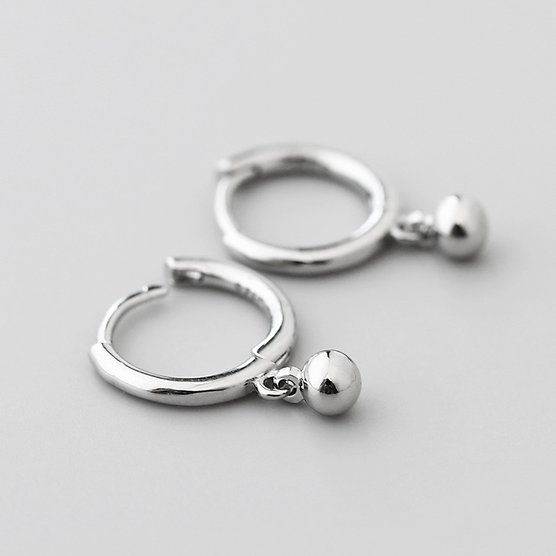 Simple Round Bead Pendant Copper Earrings Wholesale Nihaojewelrypicture5