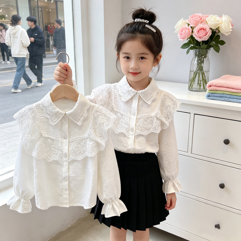 Lace white shirt