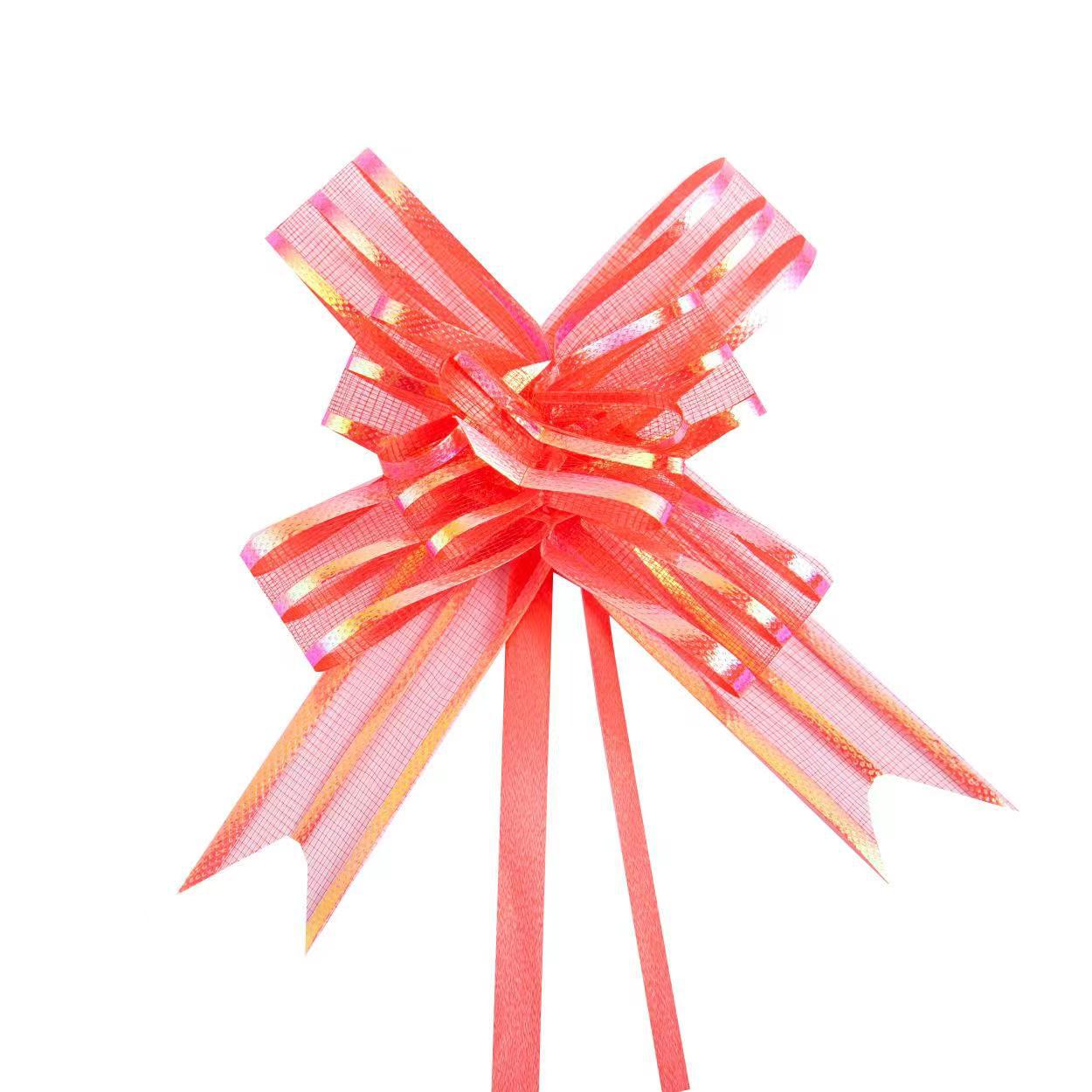 Transfronterizo 18 hilo de nieve dibujado a mano flor arco regalo caja regalo cumpleaños vacaciones pastel boda cinta