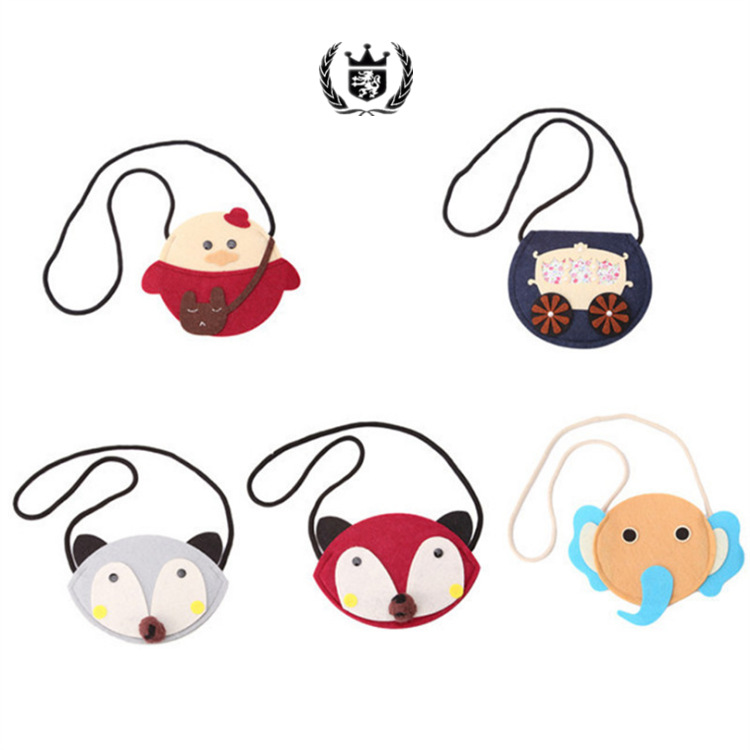 厂家批发新款毛毡电源包毛毡通用手机收纳包卡通毛毡零钱包可定制