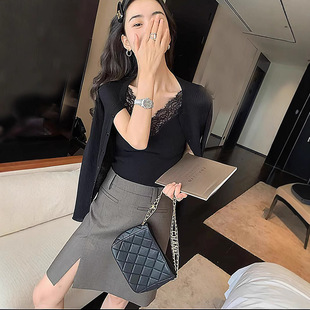 LICKK�����ڱ�ϵ�Ђܿ��հ���ȹŮ2024�ﶬ���|��ë���bȹ��