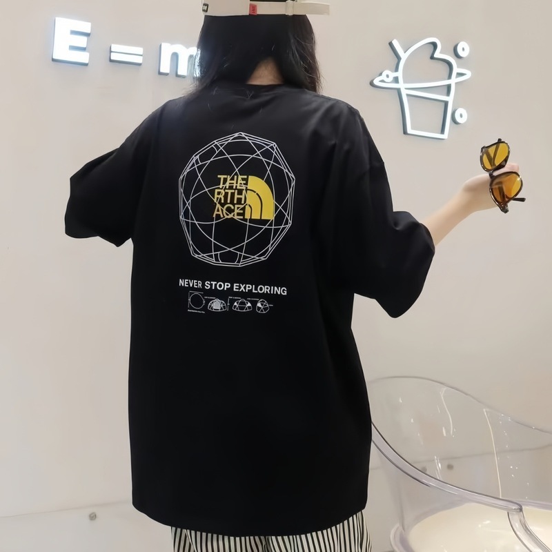 200克纯棉落肩 | 亲子装 | 夏季北脸短袖T恤NF8876#|undefined