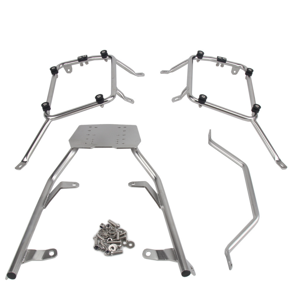 Es adecuado para montar no destructivamente el marco lateral de la motocicleta Yamaha mt09 caja lateral de desmontaje rápido soporte de acero inoxidable marco de cola