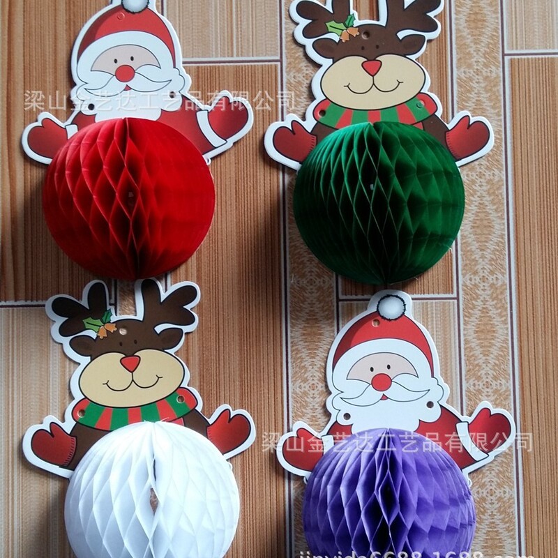 クリスマスデコレーション 吊り下げ飾り ハニカムボール ペーパーボール ペーパーランタン 吊り下げ飾り ペーパーファン スノーフレーク クリスマスツリー TUME 立体ペーパーアート|undefined
