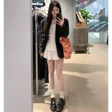 白色蓬蓬短裙女夏季2025新款小个子高腰显瘦裙裤温柔风蛋糕半身裙