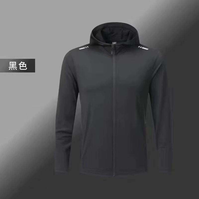 Спортивная командная одежда для поездок легкая и тонкая, быстро сохнет, солнцезащита, для зала, с капюшоном, для бега