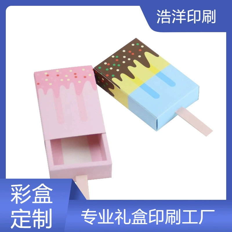 Четырехцветная печать выдвижной картонной коробки, индивидуальный дизайн, фабрика печати и упаковки в Хуйчжоу, малая партия на заказ