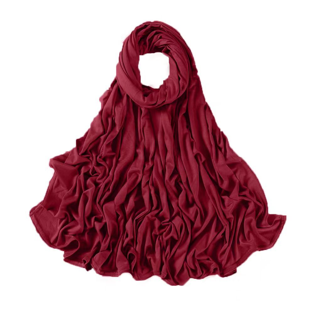 solid color cotton fashionable soft scarf