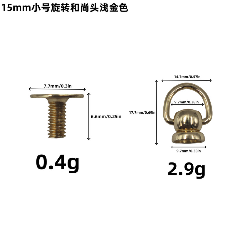 亜鉛合金リング付きモンクヘッド DIY 携帯電話ケースバッグハードウェア電気メッキ吊りリングネジリング乳首バックル|undefined