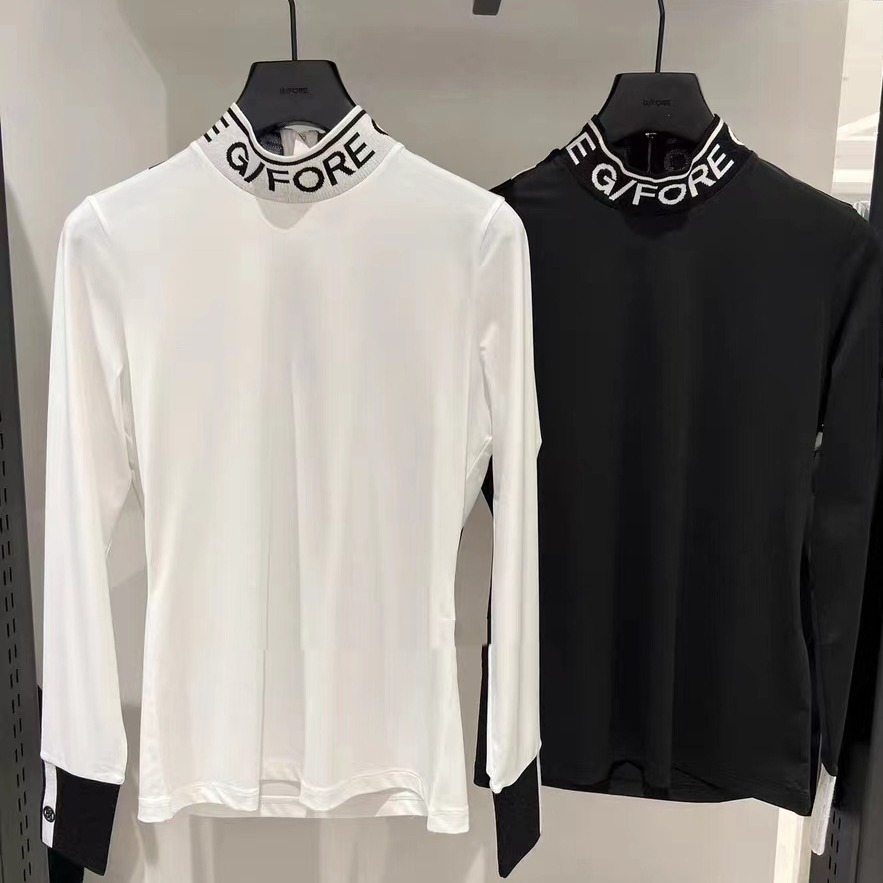 Korean Golf Clothing Early Spring Women's Sun Protection Breathable Quick-Drying Casual Sports Style Slim Bottoming Long-Sleeved Top