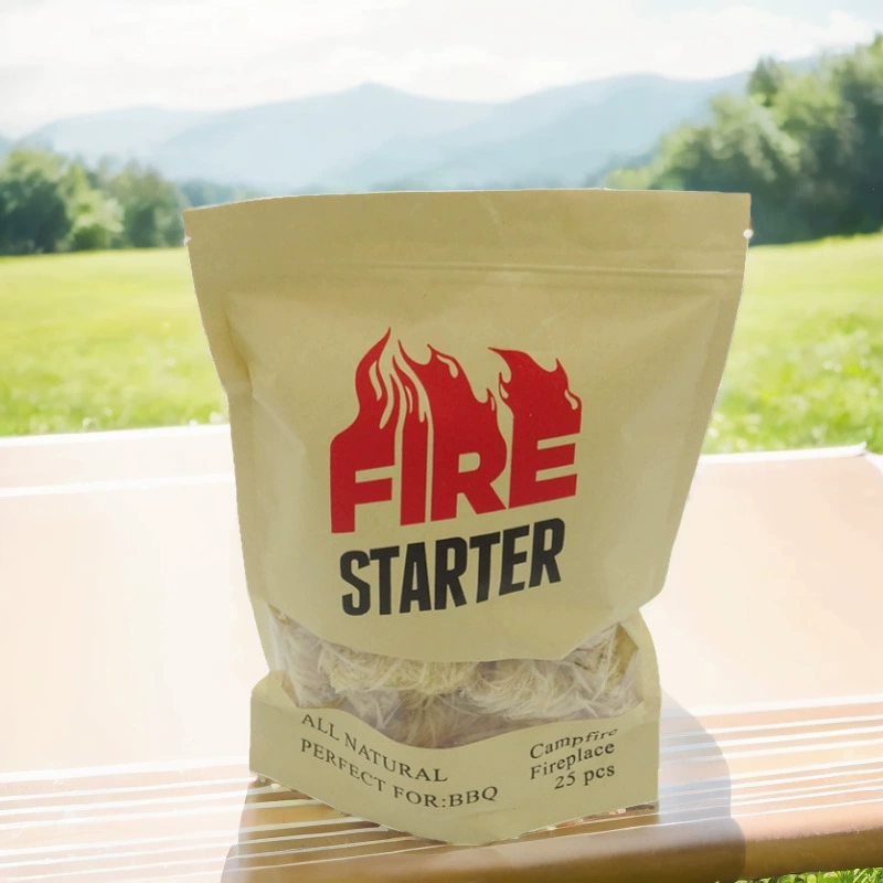 Дрова для печи и камина, восковые рулонные воспламенители для барбекю на открытом воздухе, 25 штук/упаковка, портативные