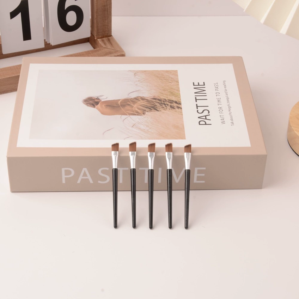 Makeup Brush Set, 11-Piece Multi-Tool Kit, aluminum ferrule, assorted eye & lip tips
