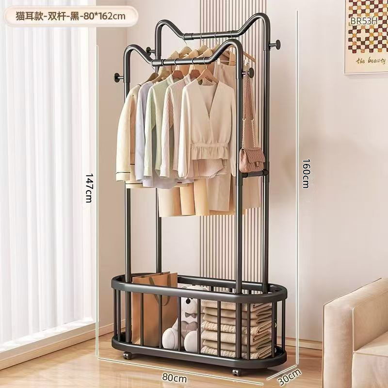 percha de ropa percha de sombrero de piso simple pequeño estante de ropa interior percha de ropa percha