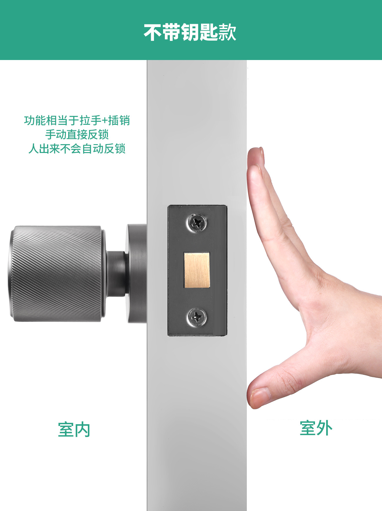 家用门锁磁吸斜舌锁体儿童安全锁拉手防盗门房门锁反锁防撞锁门把-阿里巴巴