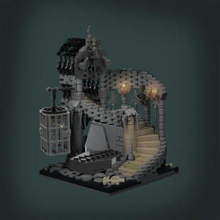 C9275 the Vampire's Chamber 656 Particle Number 100% Compatible Building Block Toy Set