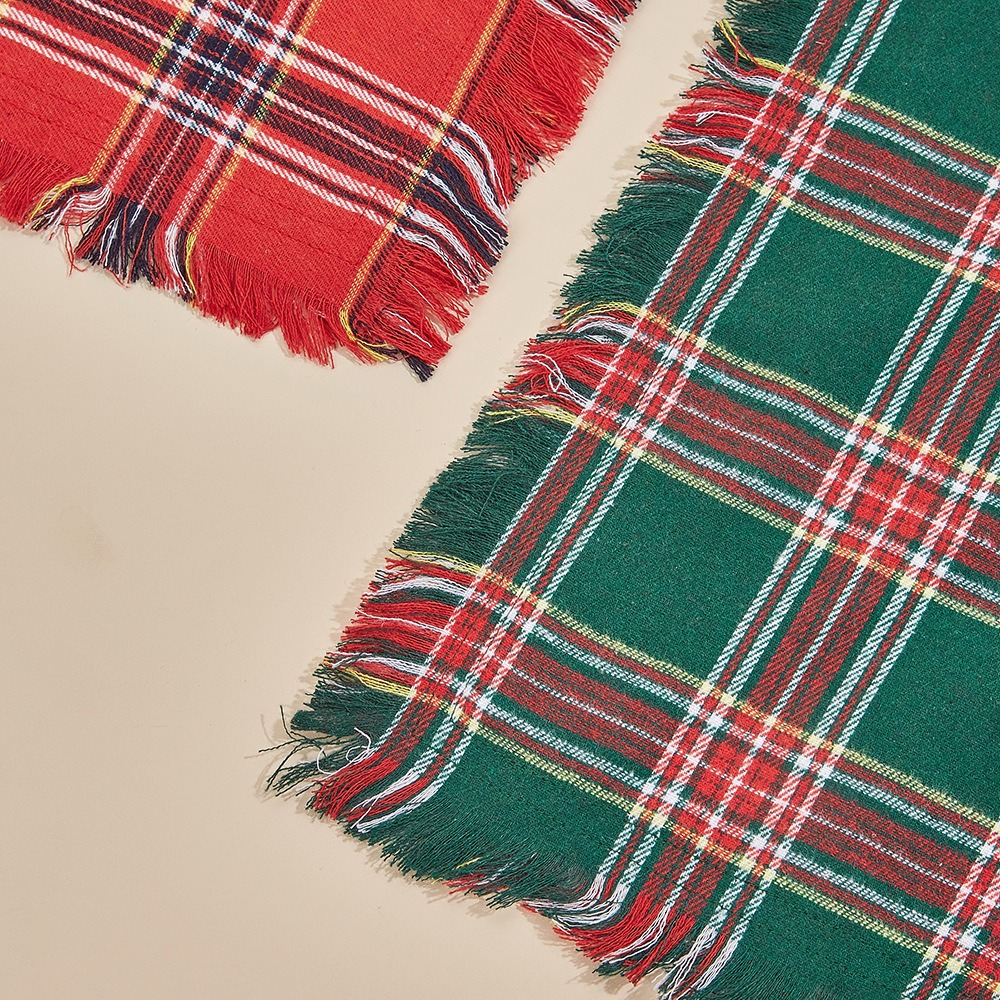 TANPOPO transfronterizo spot de Navidad toallas de triángulo de cuadrillas para mascotas bufandas de perros toallas de saliva para mascotas