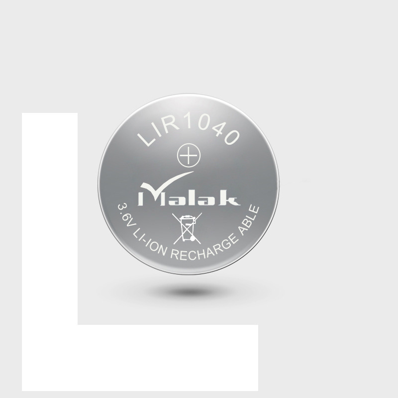 Bluetooth Headset Battery Hearing Aid Battery Lir1040 Button Battery 3.6V Medical Beauty Button Battery