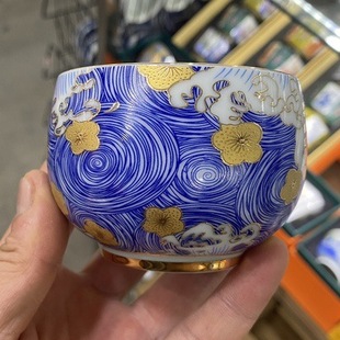 Starry sky wave creative tea cup personal cup Master Cup ceramic tea cup single cup Palace style enamel small Cup