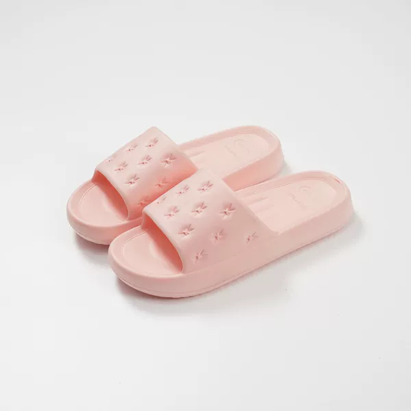 Plain women's slippers powder