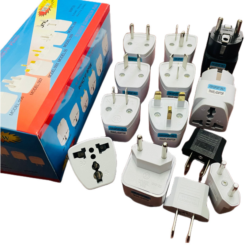 Cross-border Korean standard Italian standard European and American British standard conversion plug French European standard two-pin power plug three-hole series socket Cross-border Korean standard Italian standard European and American British standard conversion plug French European standard two-pin power plug three-hole series socket