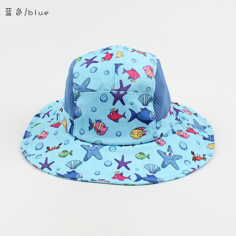 Korean Thin Section Cartoon Kids Fisherman Hat display picture 4