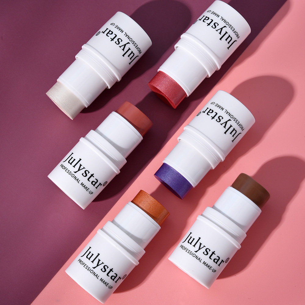 Julystar Single-color matte Contouring Blush Cream, Blush Stick, Six-color High-gloss Brightening Blush wholesale undefined