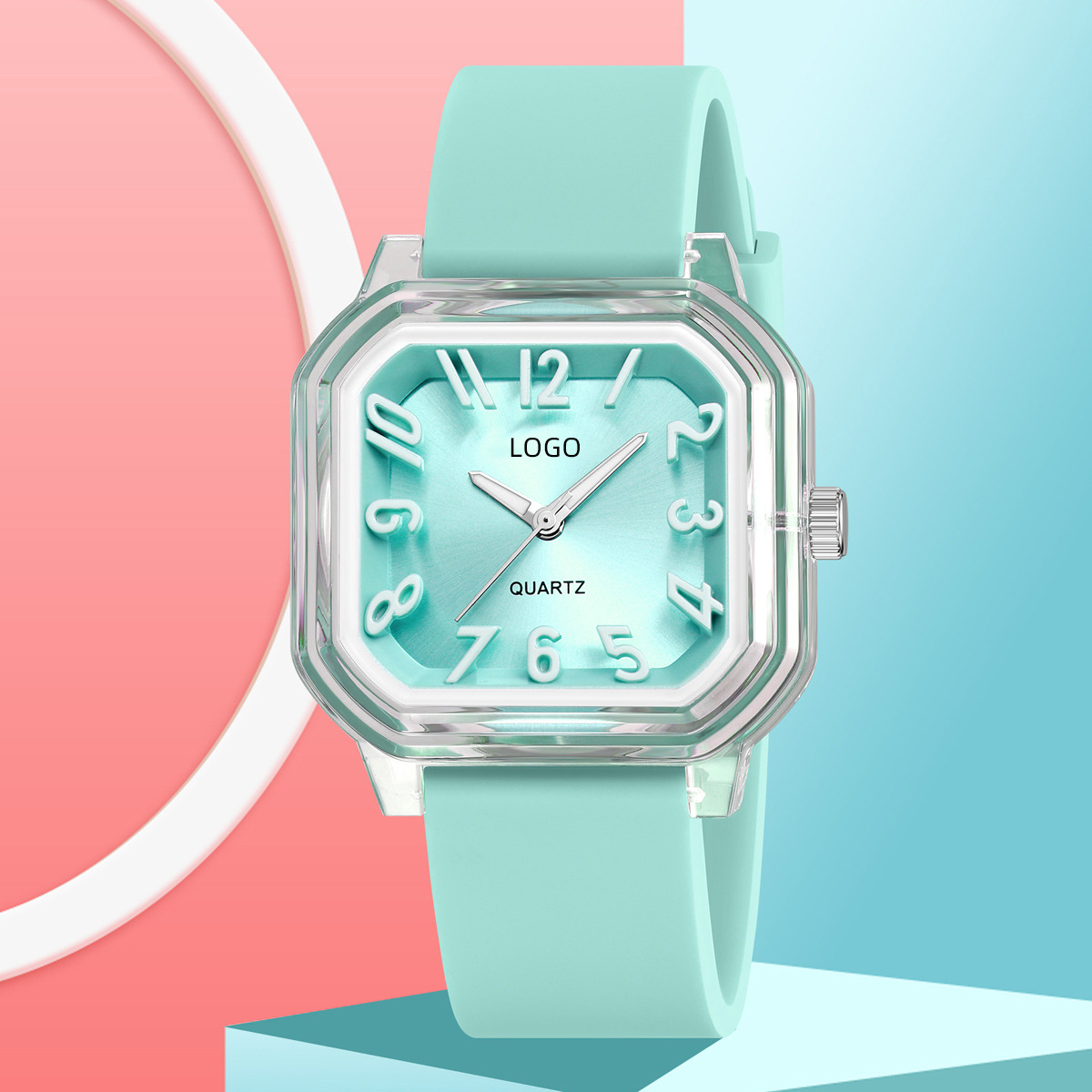 Verano color gelatina pequeña relojes frescos estudiantes de silicona correa de cuarzo impermeable relojes personalizados regalos de vacaciones personalizados