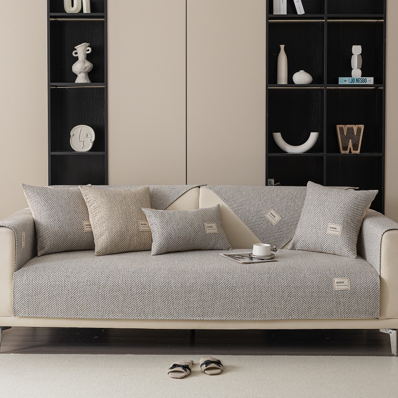 Senyu Style Cushion 2025 New Cotton Linen All-Season Non-Slip Full Cover Sofa Towel_voghion.com