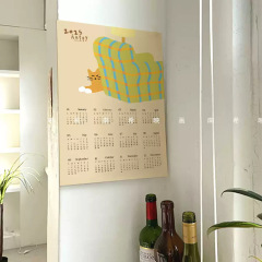 2025-2026年カレンダー 一年一約 ins風かわいいカレンダーポスター 装飾画 写真撮影用小道具ポスター
