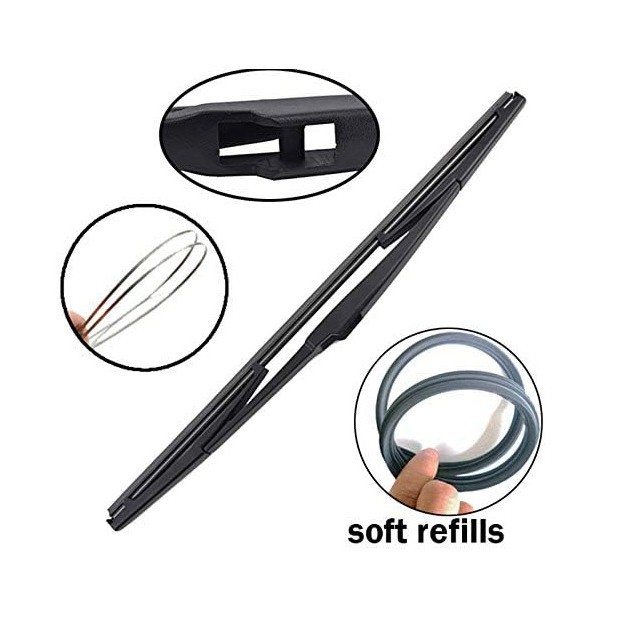 Suitable for Hyundai Kona 2017-2023 26+16+12" Front and Rear Wipers Hyundai Kona Wipers