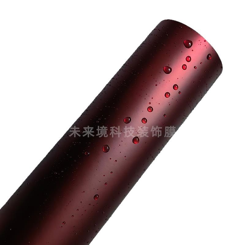 スーパーマットロマーニレッド車の色変更フィルム車体バックミラーフードテールウイングオートバイマットダークレッドステッカー