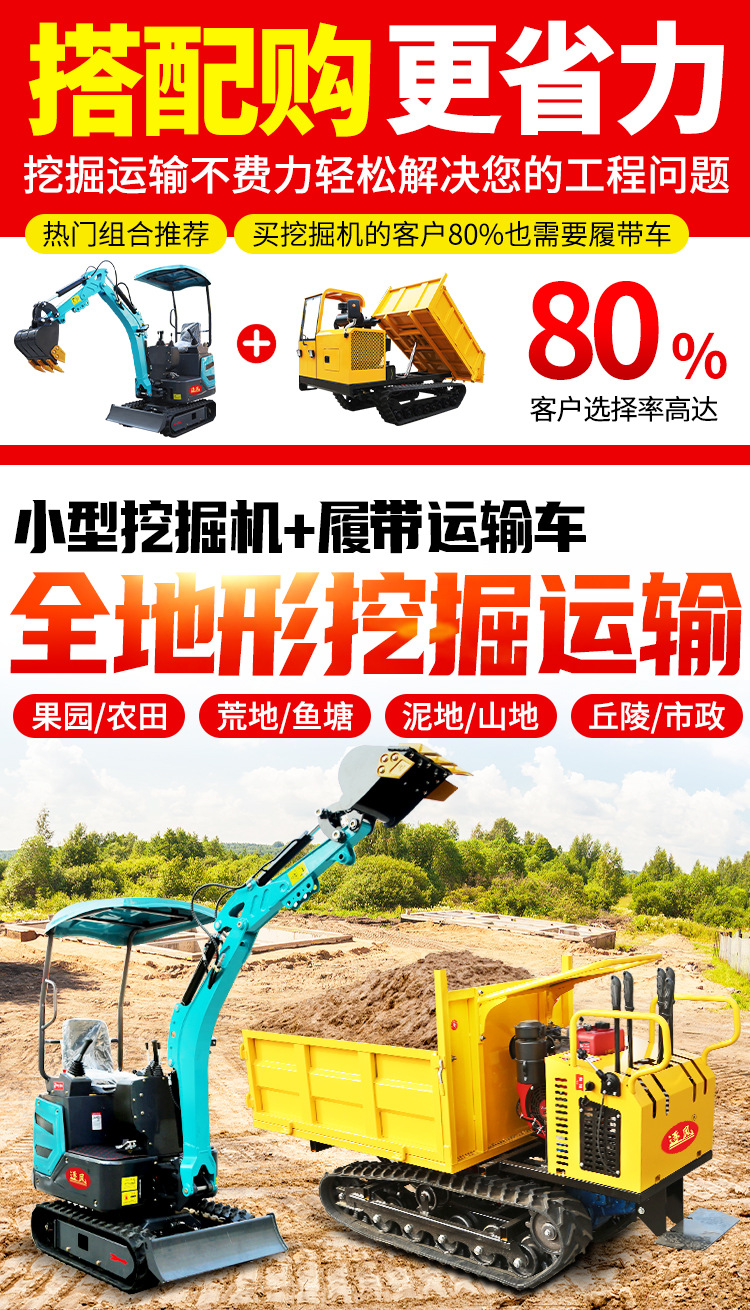 挖掘机+履带运输车详情页模块2